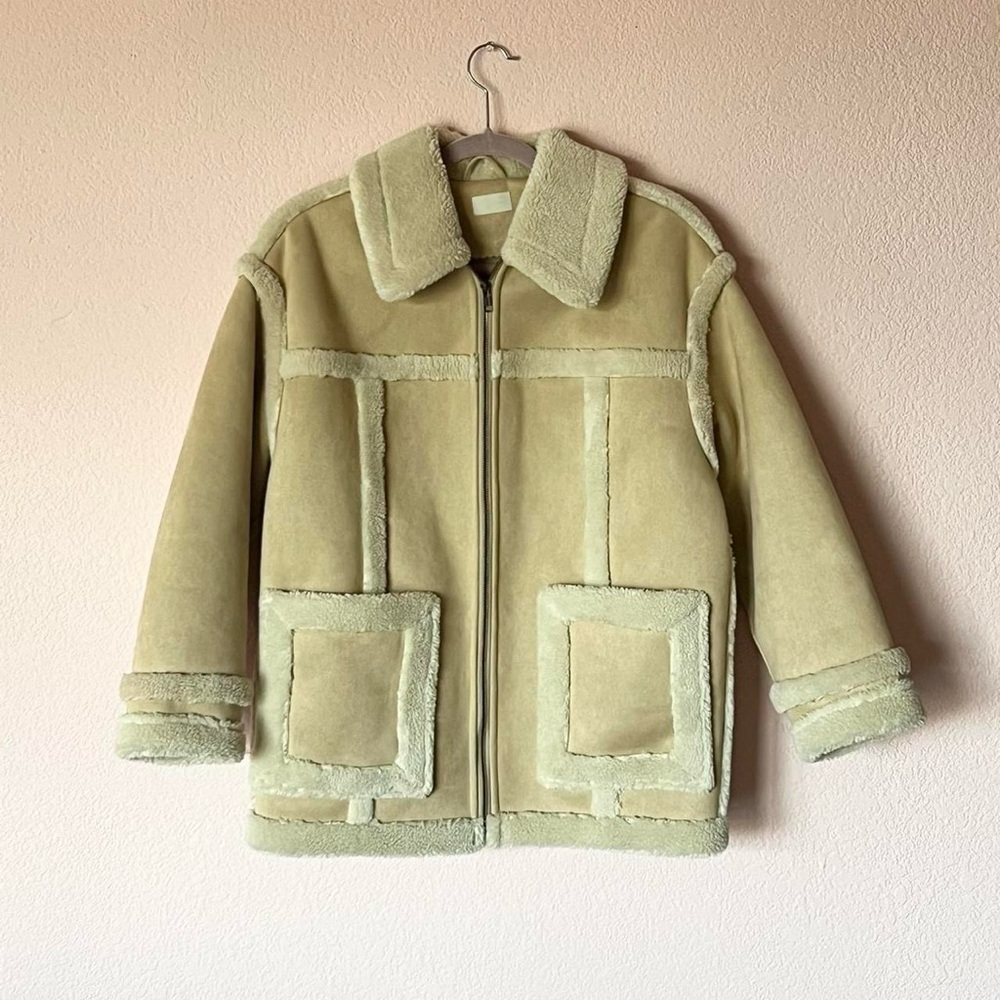Mother Sherpa fur coat jacket